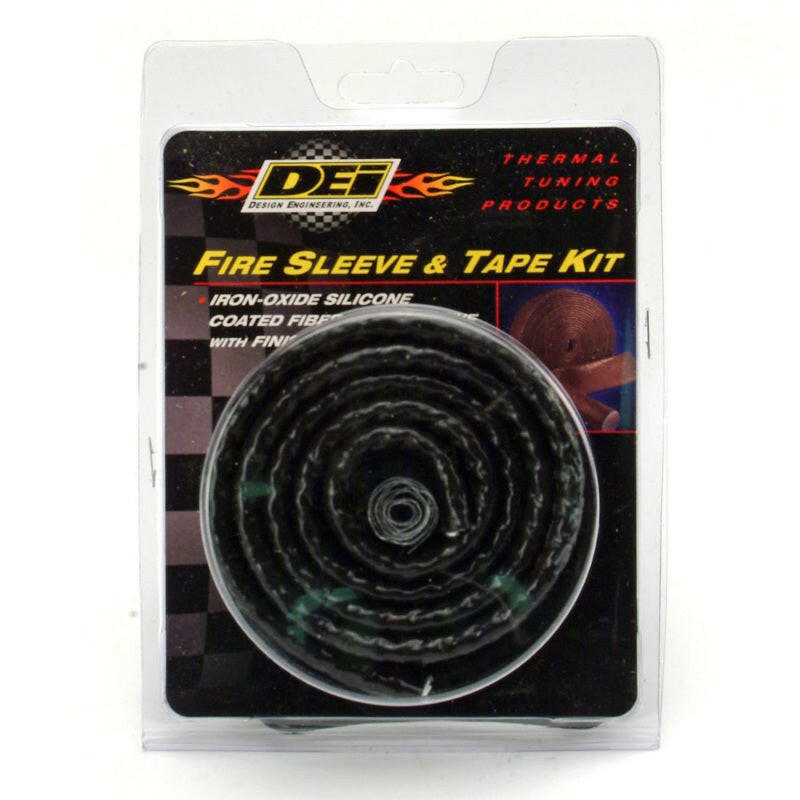 DEI Fire Sleeve and Tape Kit 3/8in I.D. x 3ft Thermal Sleeves DEI