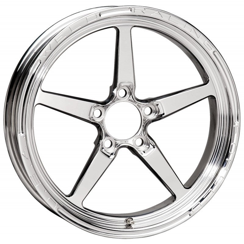Weld Alumastar 1-Piece 17x4.5 / 5x4.5 BP / 2.25in. BS Polished Wheel - Non-Beadlock Wheels - Forged Weld