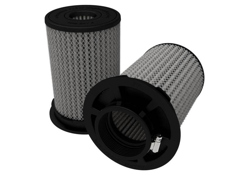 aFe MagnumFLOW Air Filters 3in F x 5-1/2in B x 5-1/4in T (Inverted) x 8in H - Pair Air Filters - Universal Fit aFe