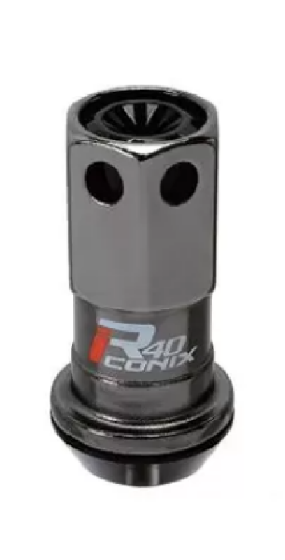 Project Kics 14X1.50 R40 Iconix Black Single Replacement Lug Nut Lug Nuts Project Kics