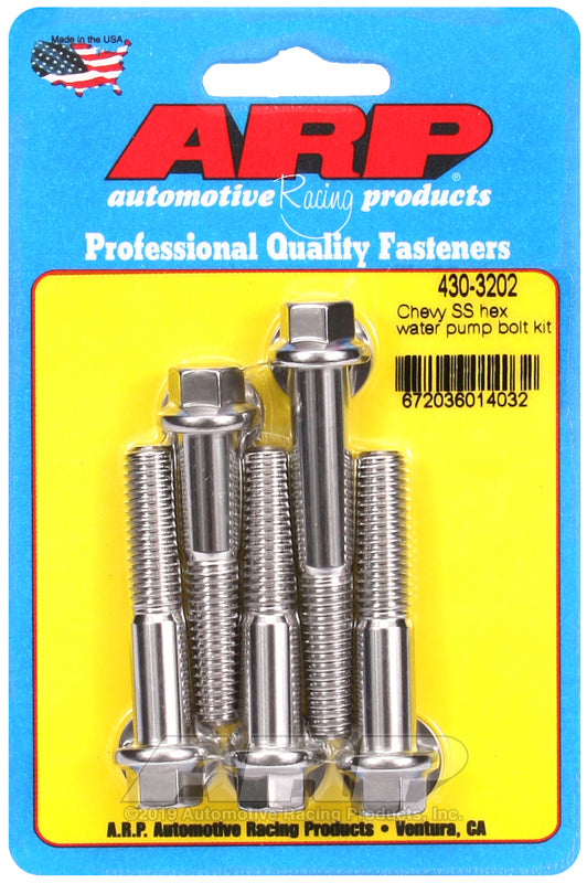 ARP SB/BB Chevy Short Water Pump SS Hex Bolt Kit Hardware Kits - Other ARP