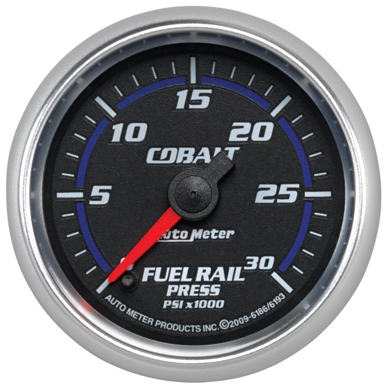 Autometer Cobalt 52mm 0-30,000 PSI F/S Electronic Diesel Fuel Rail Pressure Gauge (Cummins 5.9L) Gauges AutoMeter
