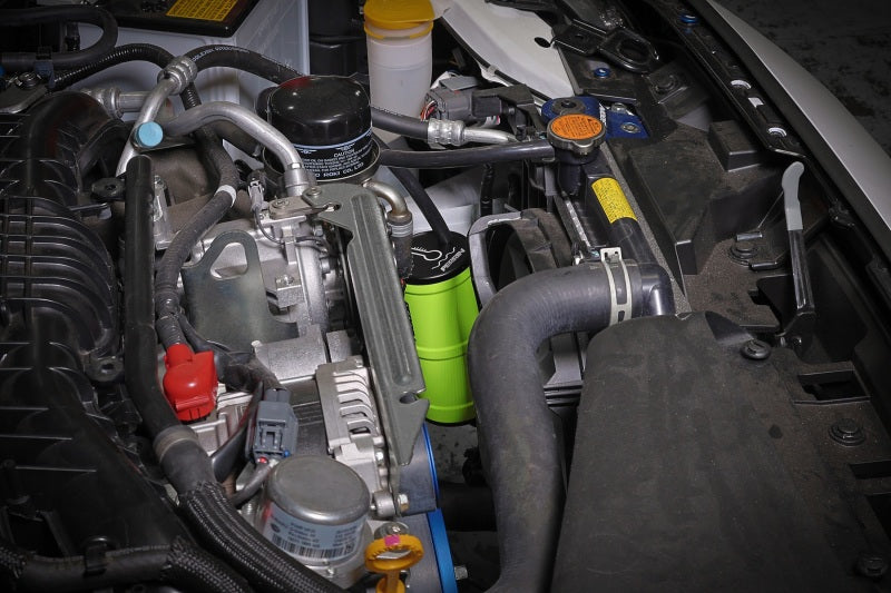 PERRIN 02-25 Subaru WRX / 04-21 STI / 13-25 BRZ/GR86/FRS/86 Coolant Overflow Tank - Neon Yellow Coolant Reservoirs Perrin Performance