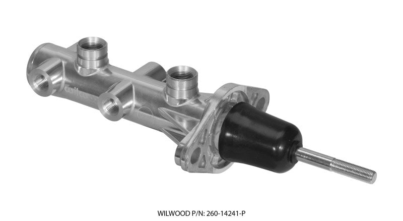 Wilwood Tandem Remote Master Cylinder - 7/8in Bore Ball Burnished Brake Master Cylinder Wilwood