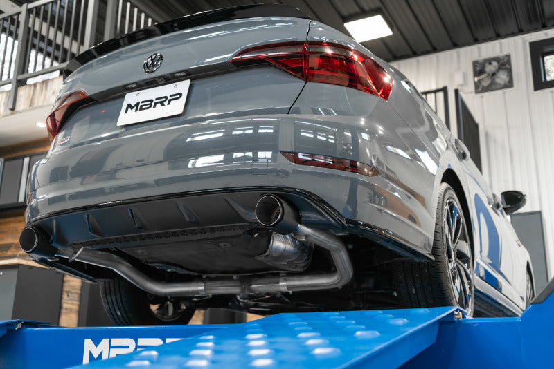 MBRP 19-21 VW Jetta GLI T304 SS 3in Cat-Back Dual Split Rear Exit Exhaust - Carbon Fiber Tips Catback MBRP