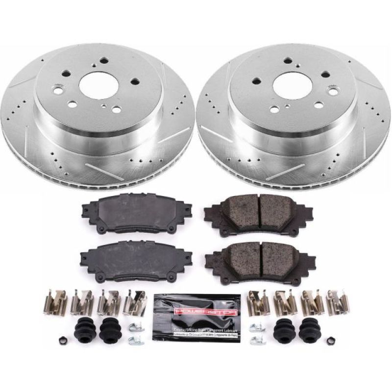 Power Stop 13-19 Lexus GS350 Rear Z23 Evolution Sport Brake Kit Brake Kits - Performance D&S PowerStop