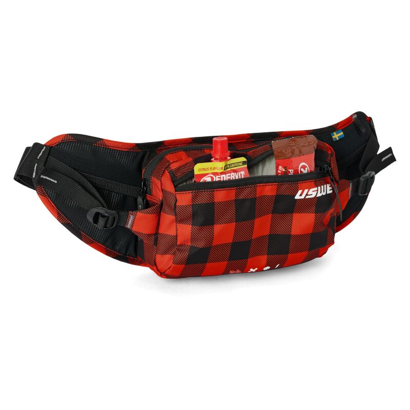 USWE Waist Hip Pack 2L - Flannel Red Bags - Luggage & Travel USWE