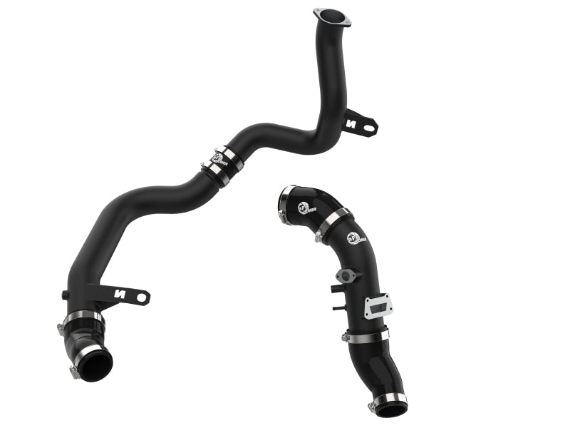 aFe 19-22 Hyundai Veloster N L4 2.0L (t) BladeRunner Aluminum Hot & Cold Charge Pipe Kit - Black Intercoolers aFe