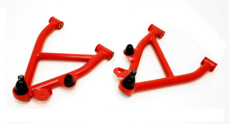 BMR 82-82 3rd Gen F-Body Non-Adj. A-Arms Lower (Polyurethane) w/ No Spring Pocket - Red Control Arms BMR Suspension