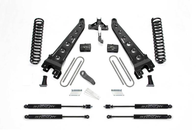 Fabtech 17-21 Ford F250/F350 4WD Gas 6in Rad Arm Sys w/Coils & Stealth Lift Kits Fabtech
