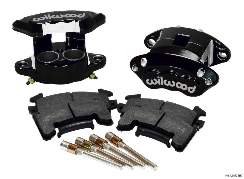 Wilwood D154 Front Caliper Kit - Black 1.62 / 1.62in Piston 0.81in Rotor Big Brake Kits Wilwood