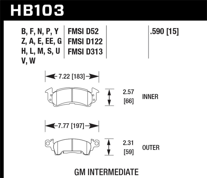 Hawk HPS Street Brake Pads Brake Pads - Performance Hawk Performance