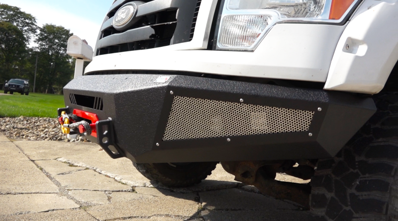 Fishbone Offroad 09-14 Ford F150 Front Bumper - Black Bumpers - Steel Fishbone Offroad