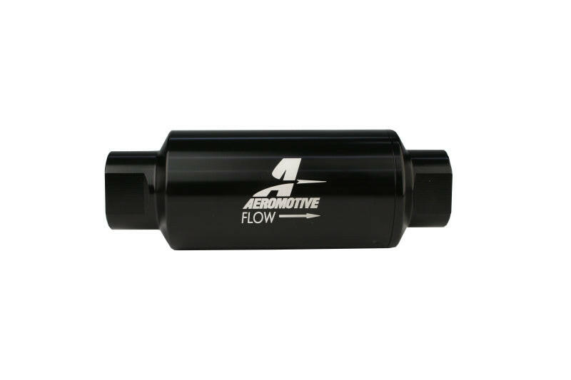 Aeromotive In-Line Filter - AN-10 - Black - 100 Micron Fuel Filters Aeromotive