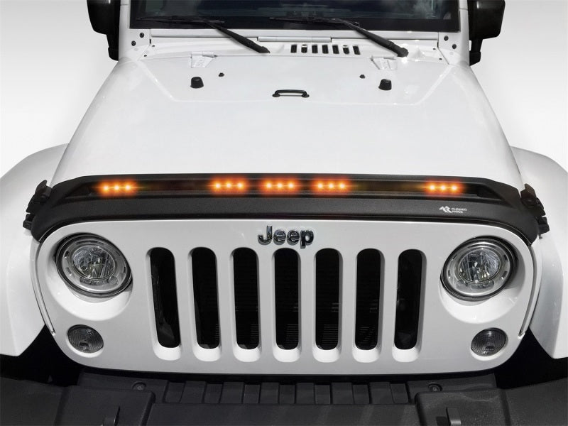 Rugged Ridge 07-18 Jeep Wrangler JK/JKU Lightshield Hood Guard Hood Deflectors Rugged Ridge