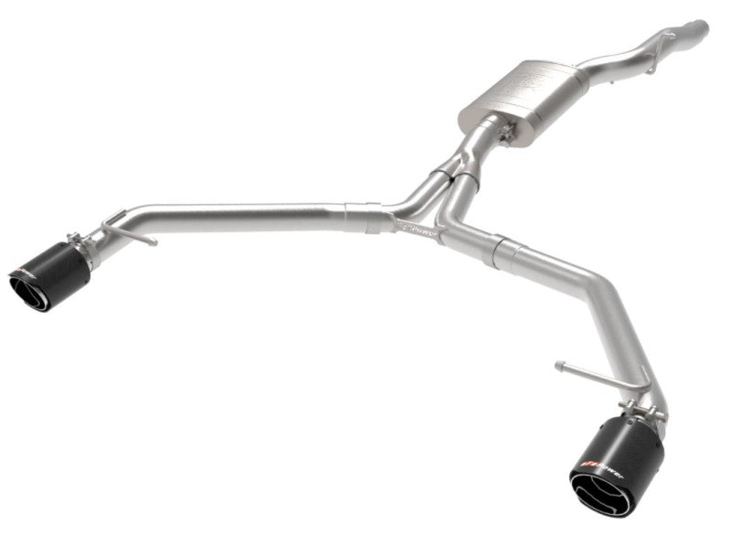 aFe MACH Force-Xp 13-16 Audi Allroad L4 SS Axle-Back Exhaust w/ Carbon Tips Axle Back aFe