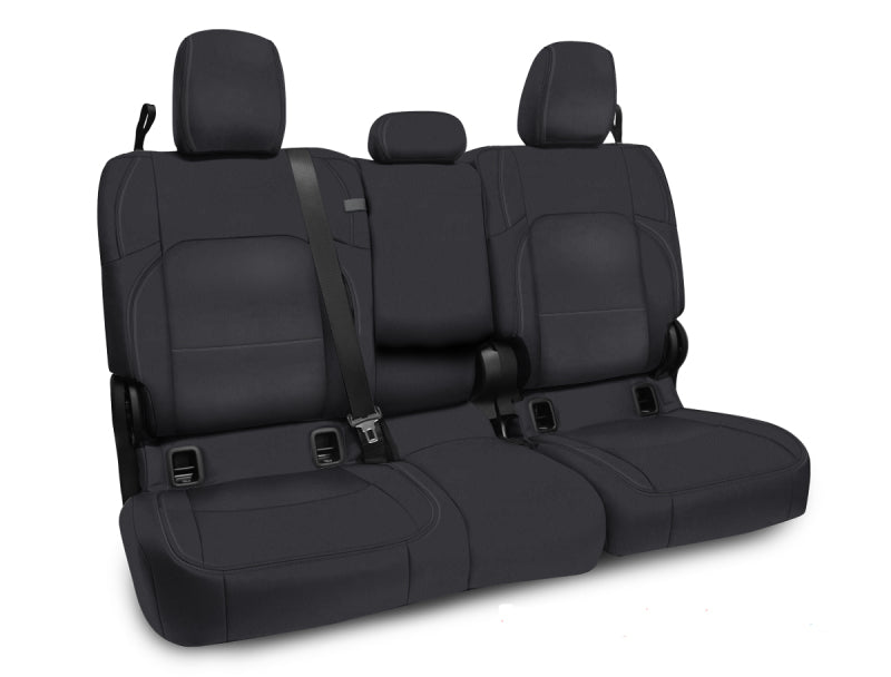 PRP 2020+ Jeep Gladiator JT Rear Bench Cover with Leather Interior - All Black Seat Covers PRP Seats