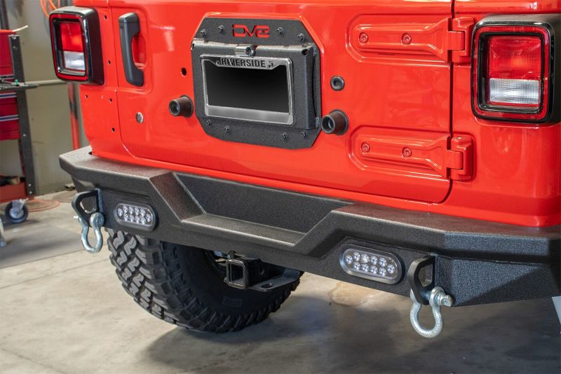 DV8 Offroad 2018+ Jeep Wrangler JL Spare Tire Delete Kit Brackets DV8 Offroad