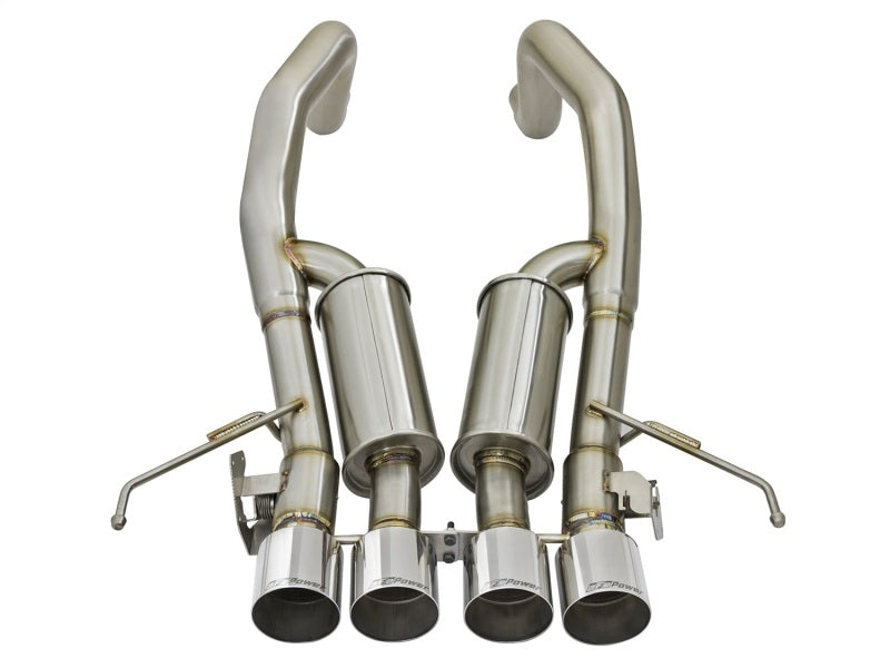 aFe MACHForce XP 3in-2 1/2in Axle Back 304SS Exhaust w/ Polished Tips 15-17 Chevy Corvette Z06 Axle Back aFe