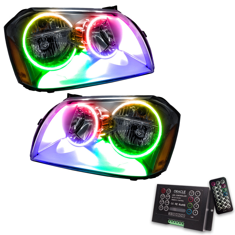 Oracle 05-07 Dodge Magnum SMD HL - Chrome - ColorSHIFT w/ 2.0 Controller Headlights ORACLE Lighting