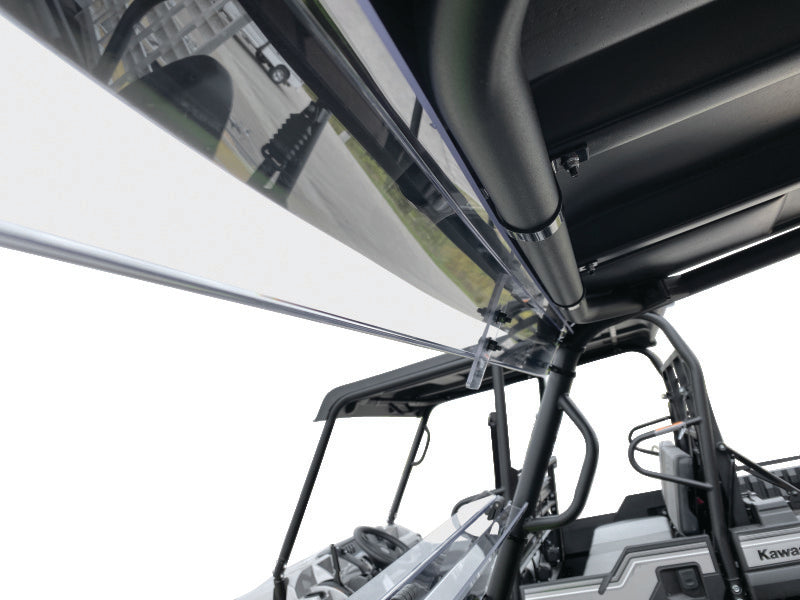 QuadBoss 16-22 Kawasaki KRF800 Teryx Windbreak Folding Windshield Windshields QuadBoss