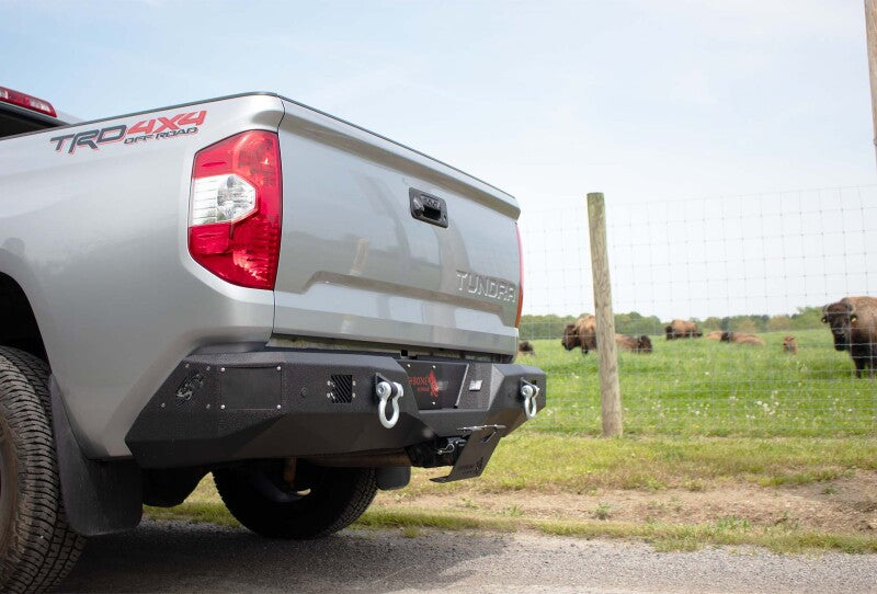 Fishbone Offroad 14-21 Toyota Tundra Rear Bumper - Black Texture Bumpers - Steel Fishbone Offroad