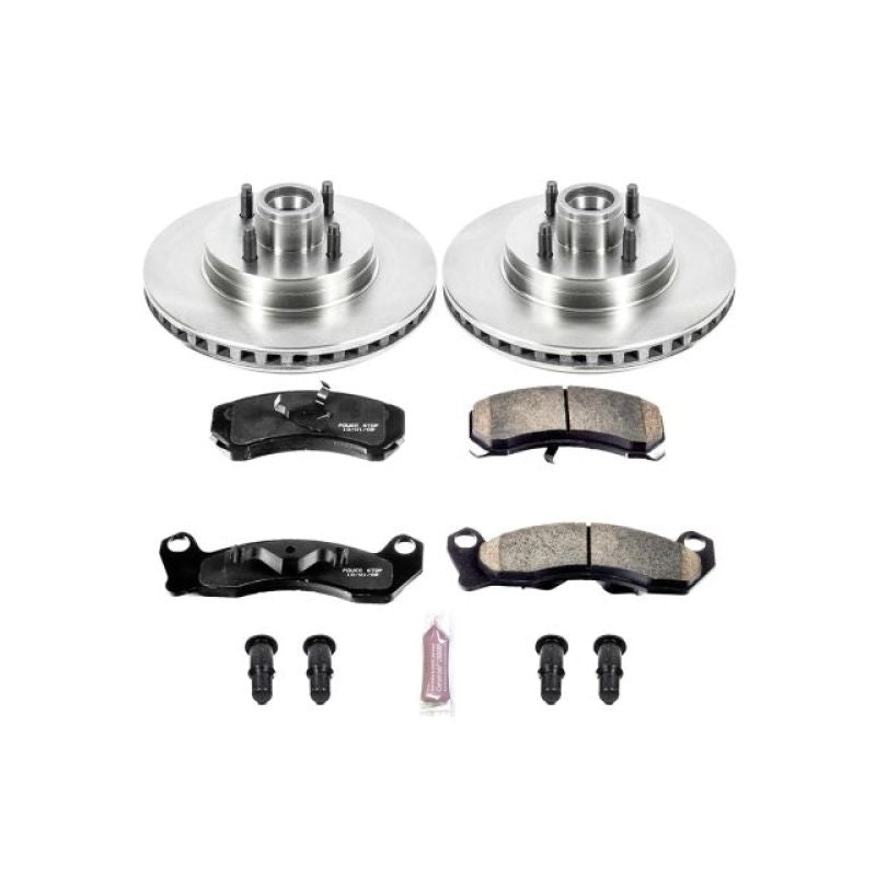 Power Stop 87-93 Ford Mustang Front Autospecialty Brake Kit Brake Kits - OE PowerStop