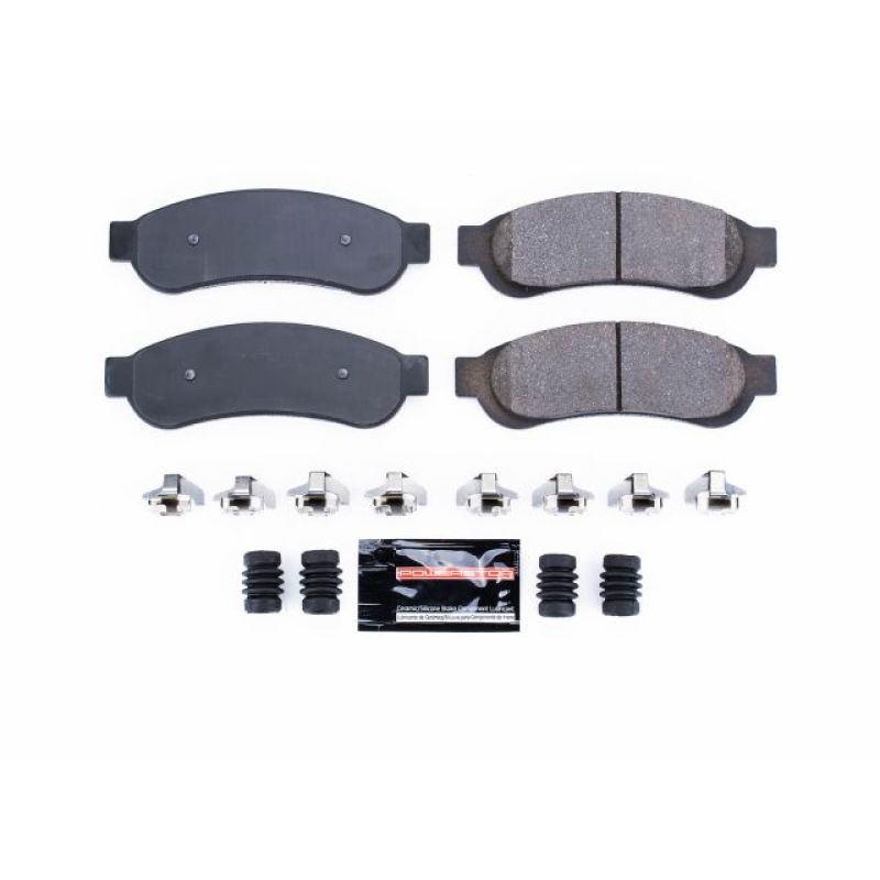 Power Stop 10-12 Ford F-250 Super Duty Rear Z23 Evolution Sport Brake Pads w/Hardware Brake Pads - Performance PowerStop