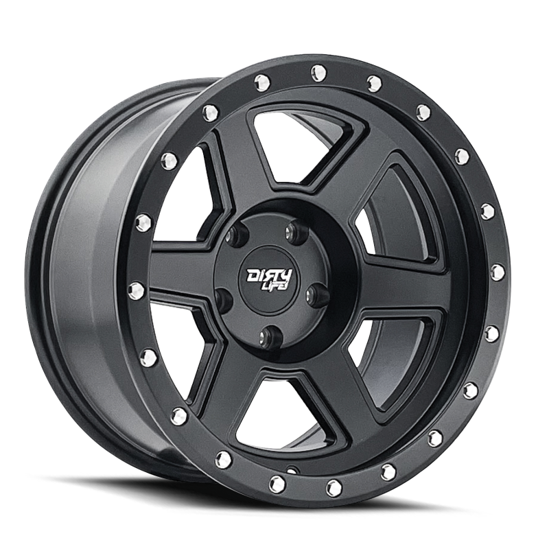 Dirty Life Compound 9315 18x9 / 6x139.7 BP / -12mm Offset / 106mm Hub Matte Black Wheel Wheels - Cast Dirty Life