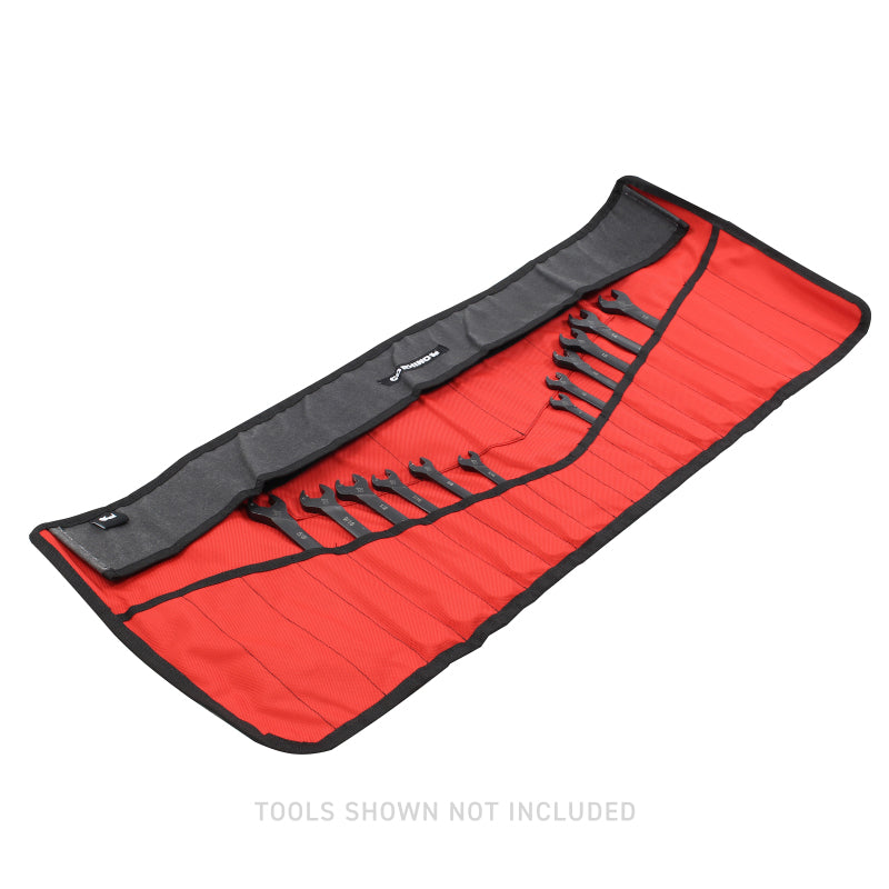 Go Rhino XVenture Gear Tool Roll - Small (4x4in. Closed) 12oz Waxed Canvas - Black Cargo Boxes & Bags Go Rhino