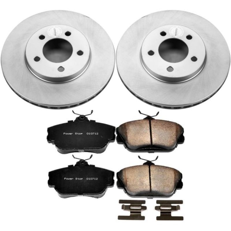 Power Stop 1995 Ford Taurus Front Z17 Evolution Geomet Coated Brake Kit Brake Kits - Performance Blank PowerStop