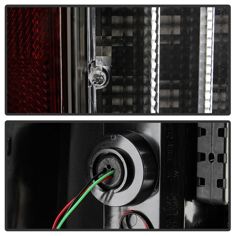 Spyder Ford F150 15-17 Light Bar LED Tail Lights (Not Compatible w/ Rear Blind Spot) - Black Tail Lights SPYDER