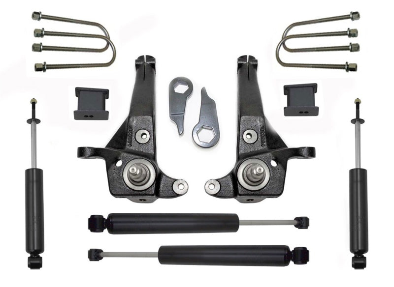 MaxTrac 01-09 Ford Ranger 2WD w/Torsion Bar Susp. (Non Stabilitrak) 5in/3in Spindle Lift Kit Steering Knuckles & Spindles Maxtrac