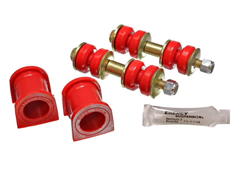 Energy Suspension 04-07 Scion xB Red 25mm Front Sway Bar Bushing Set Bushing Kits Energy Suspension