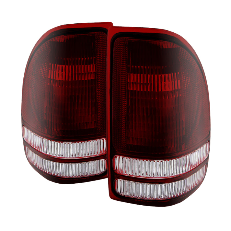 xTune Dodge Dakota 1997-2004 OEM Style Tail Lights -Red Smoked ALT-JH-DDAK97-OE-RSM Tail Lights SPYDER