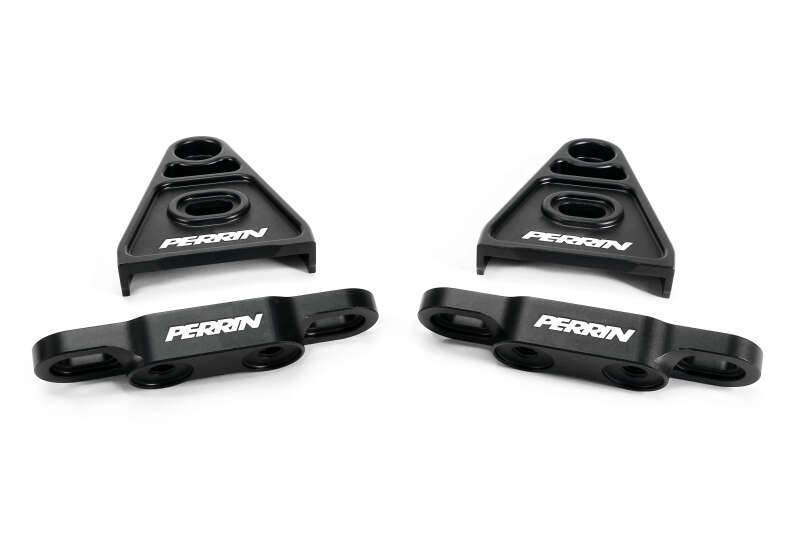 PERRIN 15+ Subaru WRX/STI High-Lift Hood Brackets (Black) Hood Struts Perrin Performance