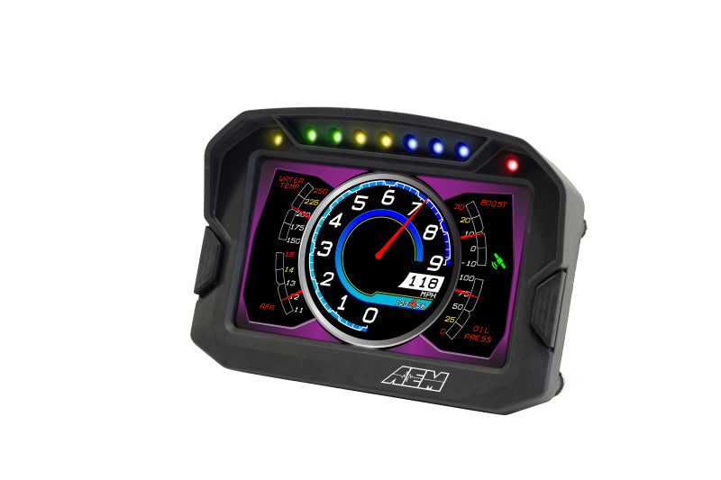 AEM CD-5LG Carbon Logging Digital Dash Display w/ Internal 10Hz GPS & Antenna Gauges AEM
