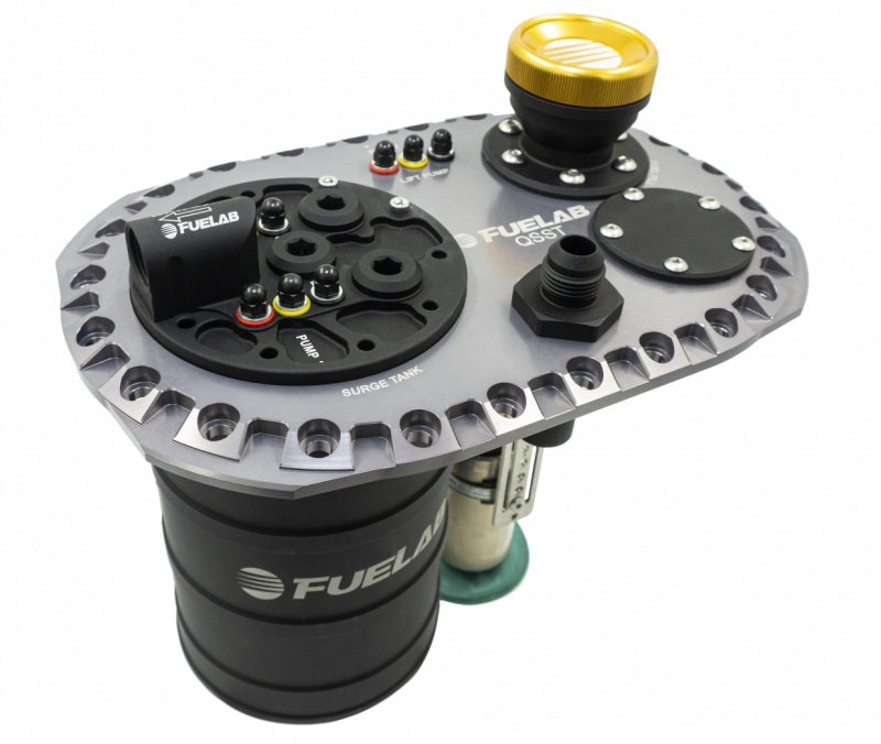 Fuelab Quick Service Surge Tank w/No Lift Pump & No Surge Pump - Titanium Surge Tanks Fuelab