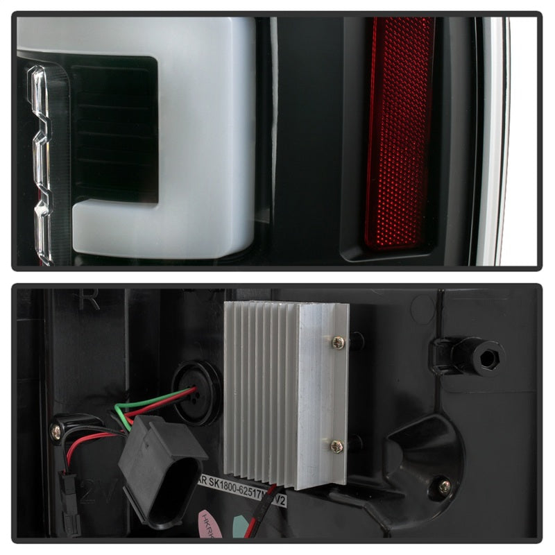 Spyder 17-18 Ford F-250 Super Duty (Excl LED Models) LED Tail Lights - Black (ALT-YD-FS17-LED-BK) Tail Lights SPYDER