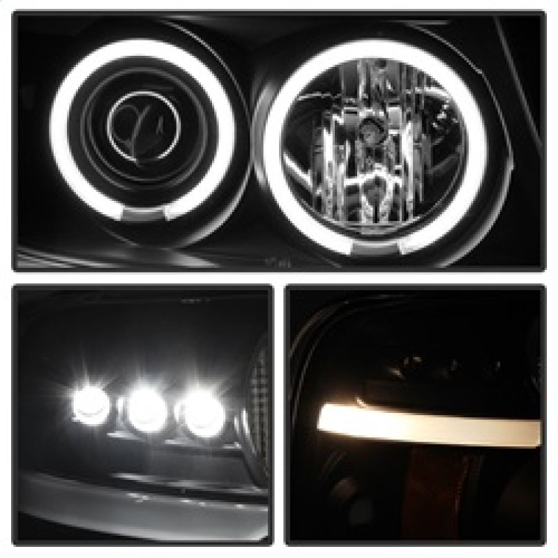 Spyder Ford F150 04-08 Projector Headlights Version 2 CCFL Halo LED Blk PRO-YD-FF15004-CCFL-G2-BK Headlights SPYDER