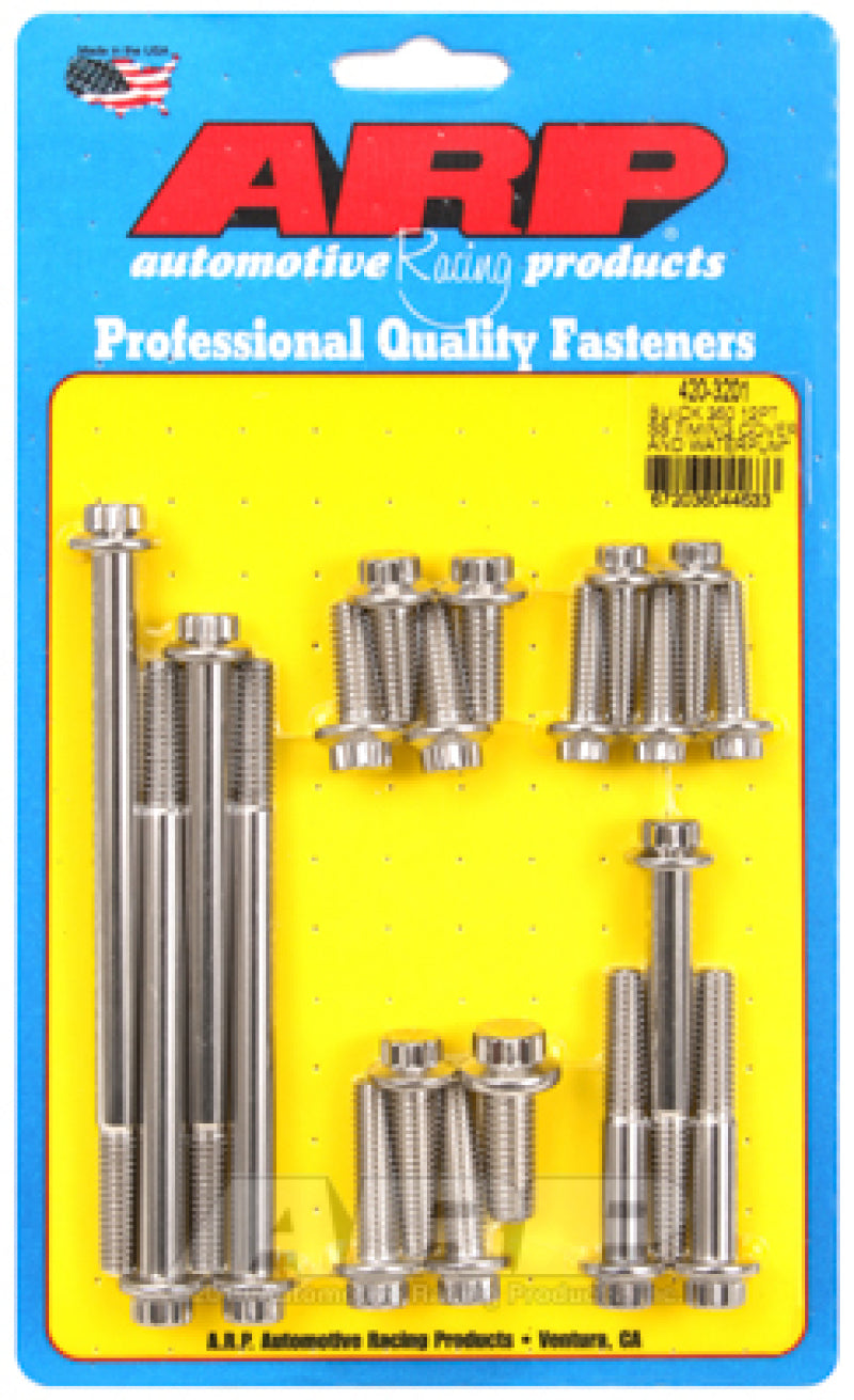 ARP Buick 350 SS 12PT Timing Cover and Water Pump Bolt Kit Hardware Kits - Other ARP