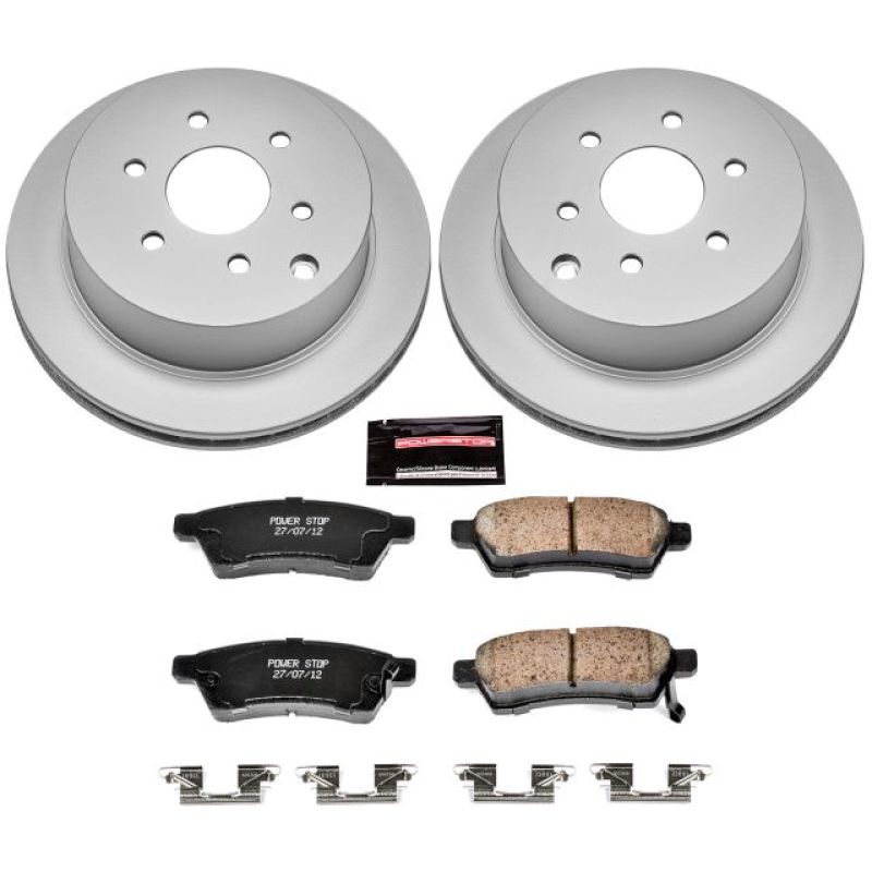 Power Stop 05-18 Nissan Frontier Rear Z17 Evolution Geomet Coated Brake Kit Brake Kits - Performance Blank PowerStop