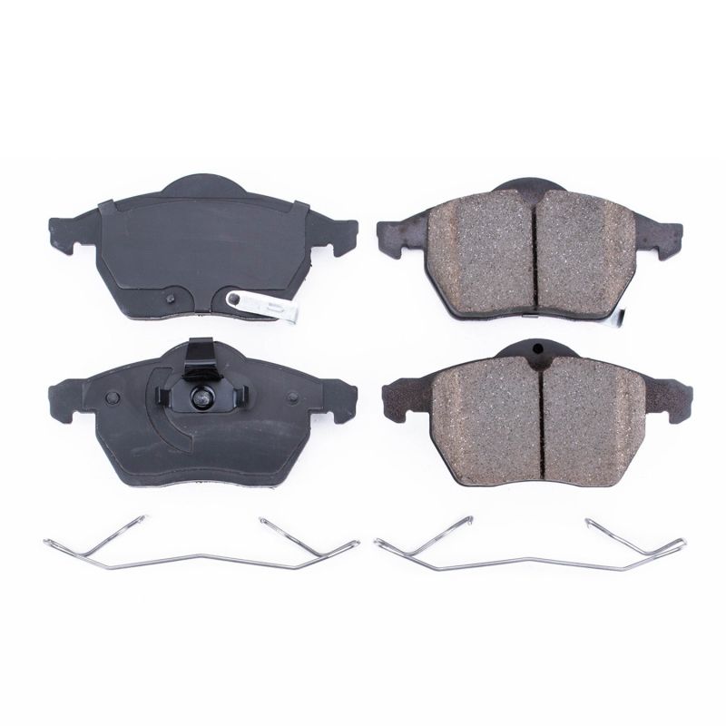 Power Stop 99-03 Saab 9-3 Front Z17 Evolution Ceramic Brake Pads w/Hardware Brake Pads - OE PowerStop