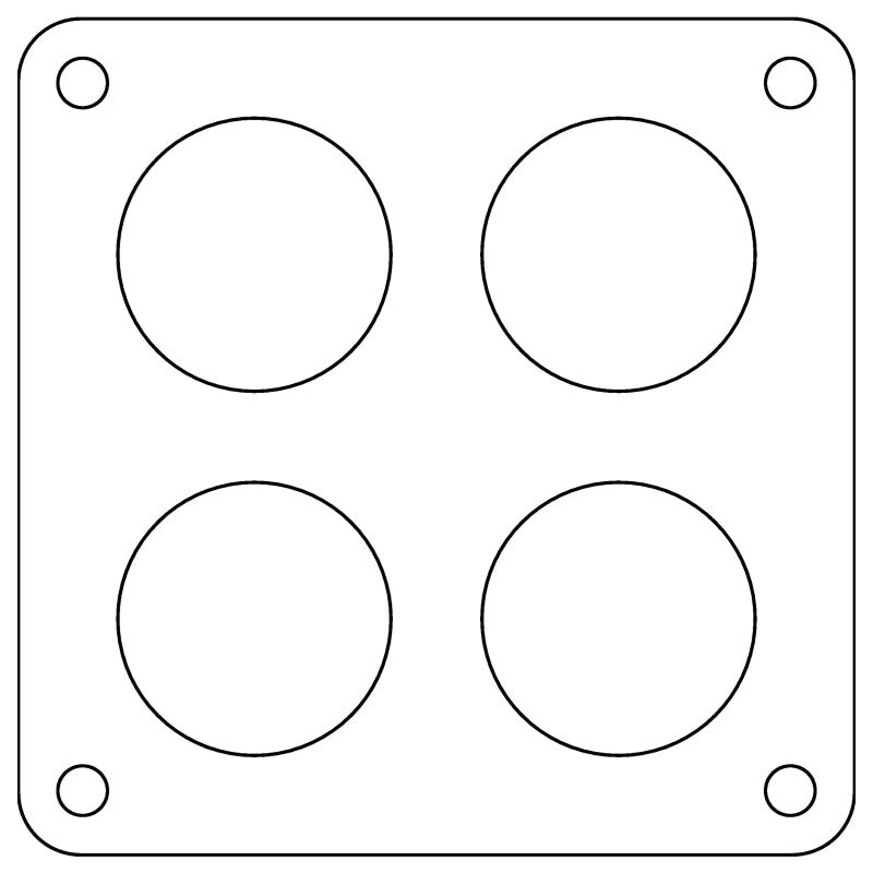 Cometic Holley Dominator 4-Hole .060in Fiber Carburetor Gasket - 2.00in Holes Gasket Kits Cometic Gasket