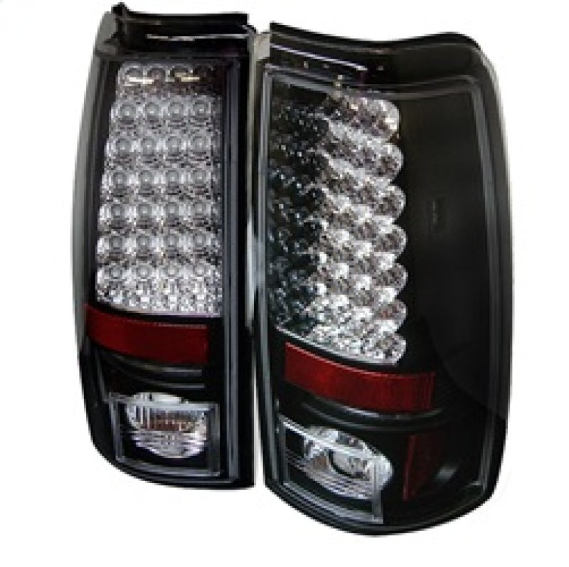 Spyder Chevy Silverado 1500 99-02 (Not Fit Stepside) LED Tail Lights Blk ALT-YD-CS99-LED-BK Tail Lights SPYDER