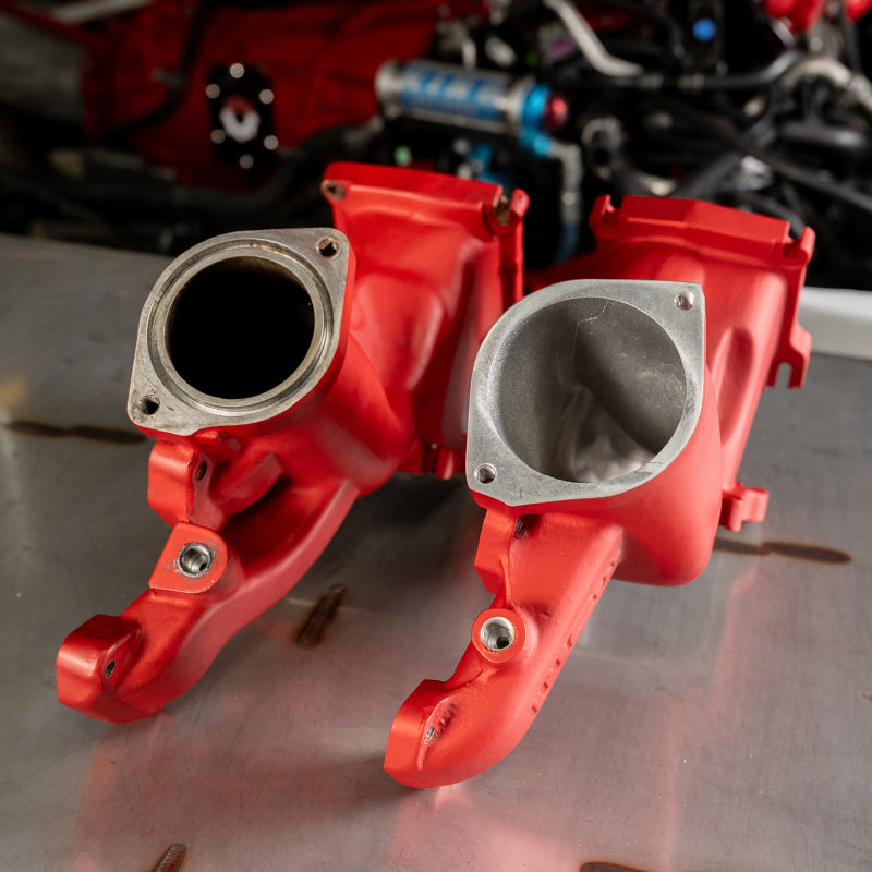 Wehrli 11-16 Chevrolet 6.6L LML Duramax High Flow Y-Bridge Kit - Flat Black Intake Elbows Wehrli