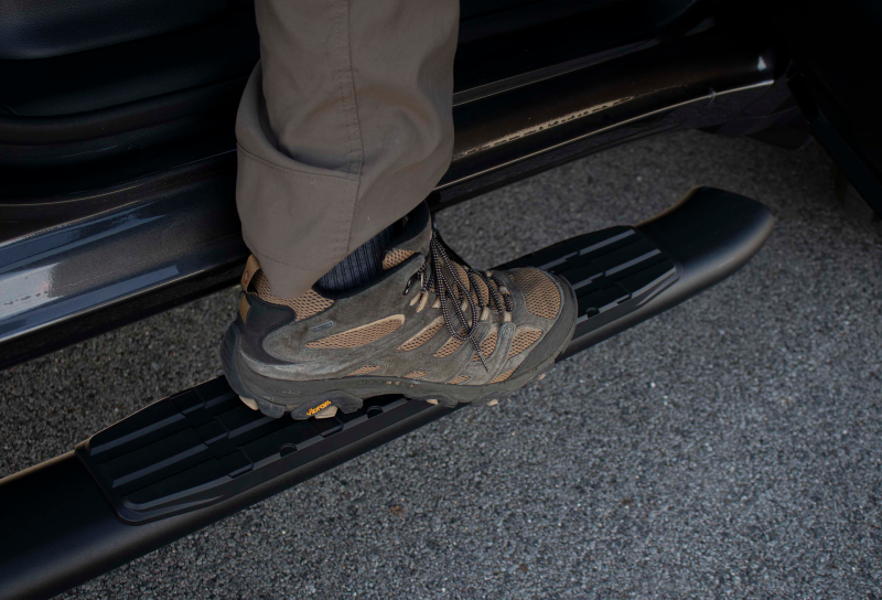 Fishbone Offroad 2019+ Dodge Ram 1500 Crew Cab Oval Side Steps - Black Textured Side Steps Fishbone Offroad