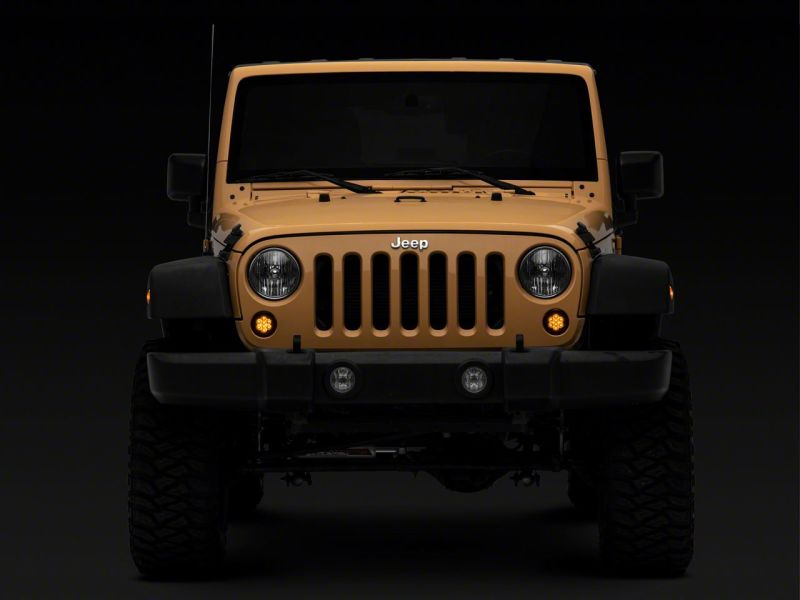 Raxiom 07-18 Jeep Wrangler JK Axial Series LED Turn Signals- Smoked Lights Corner Raxiom