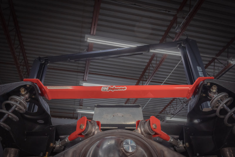 UMI 64-72 GM A-Body Rear Shock Tower Brace - Red Strut Bars UMI Performance
