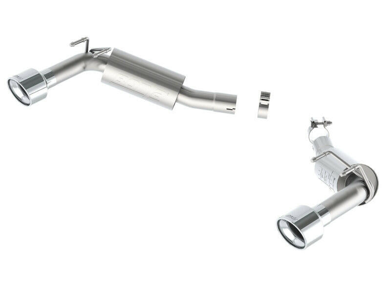Borla 14-15 Camaro SS 6.2L V8 RWD Single Split Rr Exit S-Type Exhaust (rear section only) Axle Back Borla